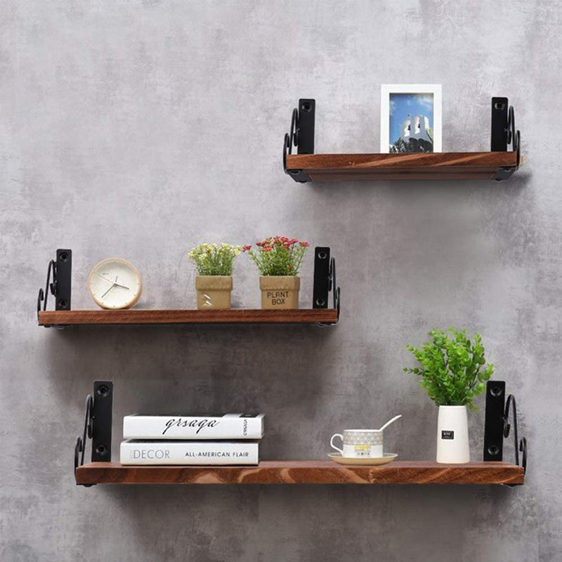 001-ZJ-MJ1 3-Tier Wooden Storage Shelf Wall-Mounted Metal Storage Holder, Multilayer Plant Stand 001-ZJ-MJ1 3-Tier Wooden Storage Shelf Wall-Mounted Metal Storage Holder, Multilayer Plant Stand